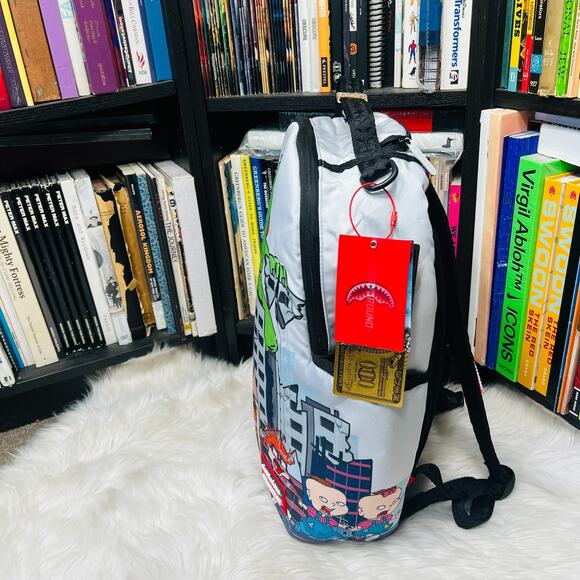 SPRAYGROUND NICKELODEON RUGRATS REPTAR ATTACK BACKPACK BOOK BAG - Picture 2 of 5